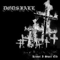 DODSFALL-KRONET I SVART ELD