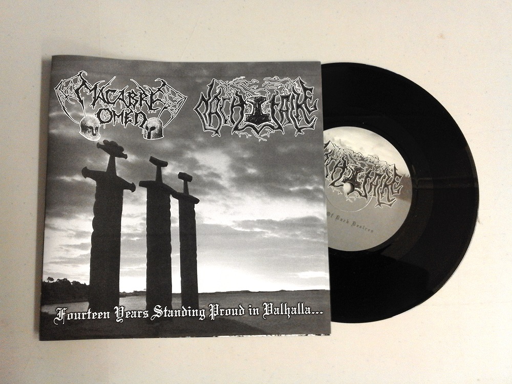 Macabre Omen / Nachtfalke - Fourteen Years Standing Proud In Valhalla (black vinyl,Lim.160)