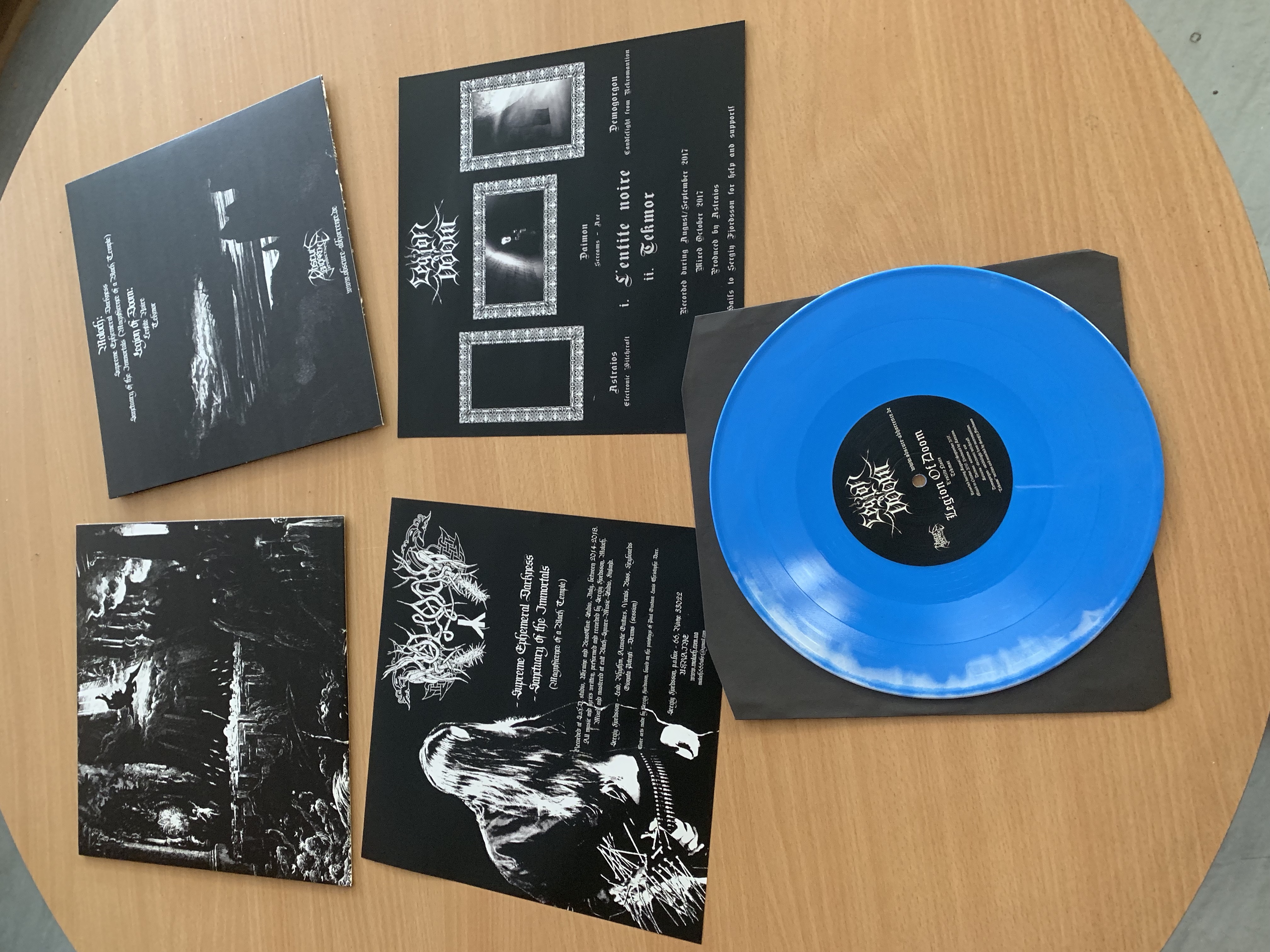 Legion Of Doom / Moloch - Split  (Blue marble vinyl,Lim.100)