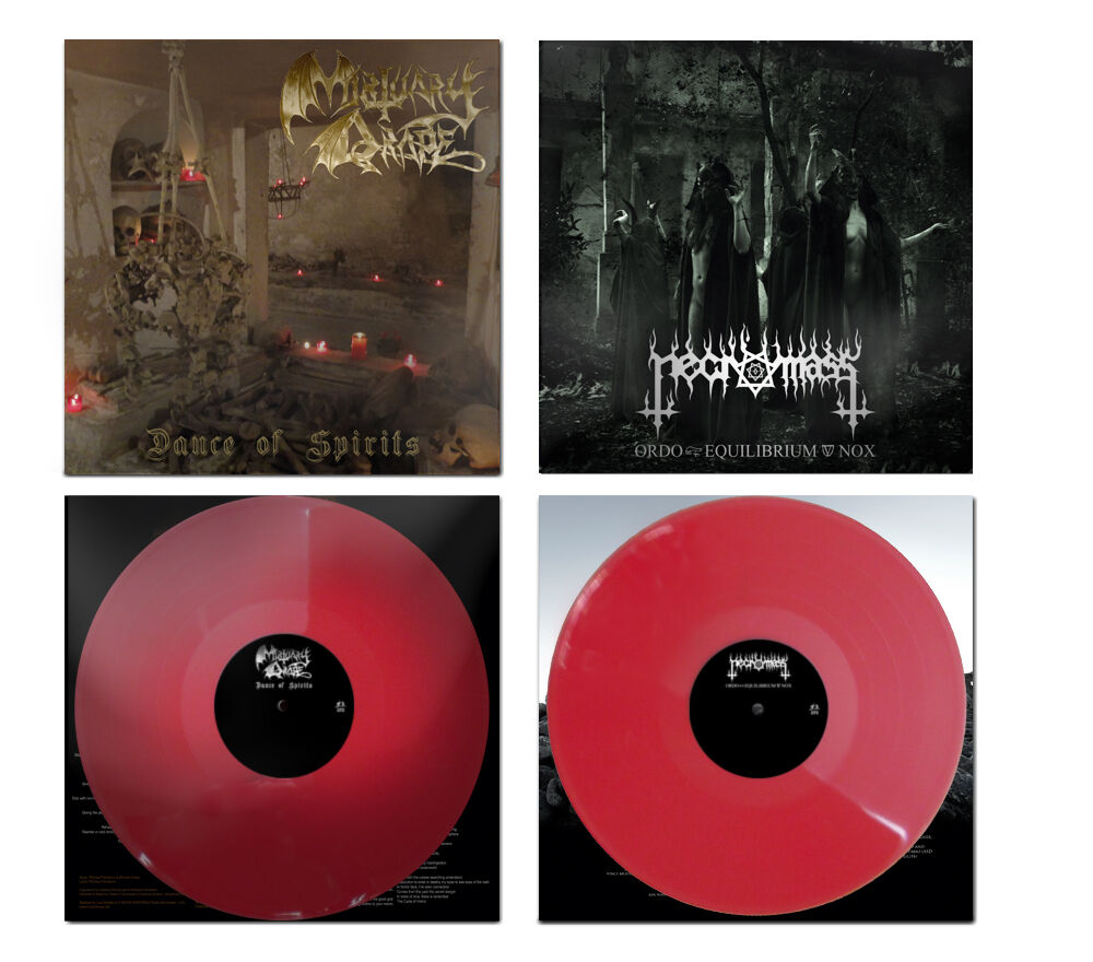 Mortuary Drape / Necromass - Split (Red Vinyl)