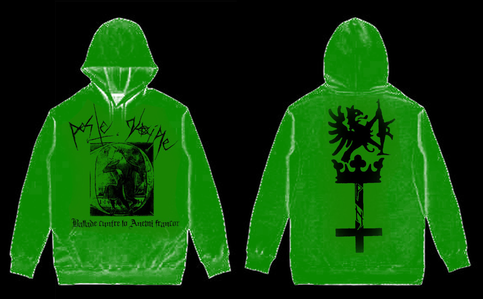 PESTE NOIRE - Ballade cuntre lo Anemi Francor  (Hooded Sweatshirt)